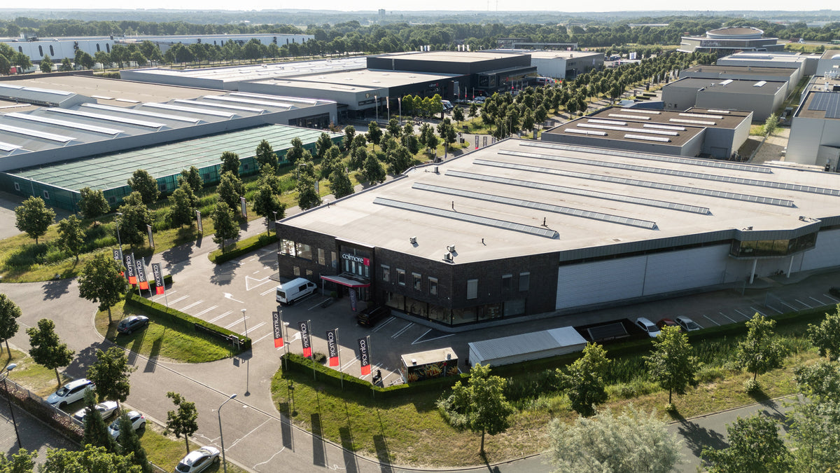 Aerial view of the Colmore building in Venlo
