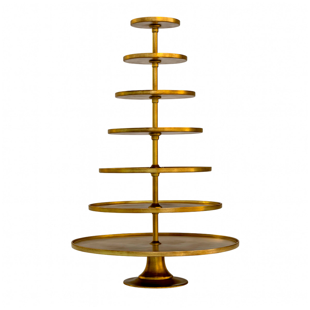 Etagère 7 lagen ALU RAW/BRONS 102x102x162
