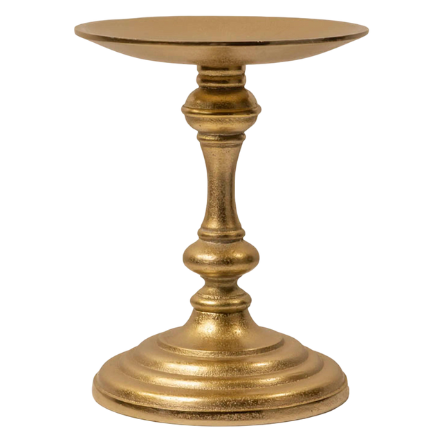 Candle holder ALU RAW/BRONZE 22x22x48