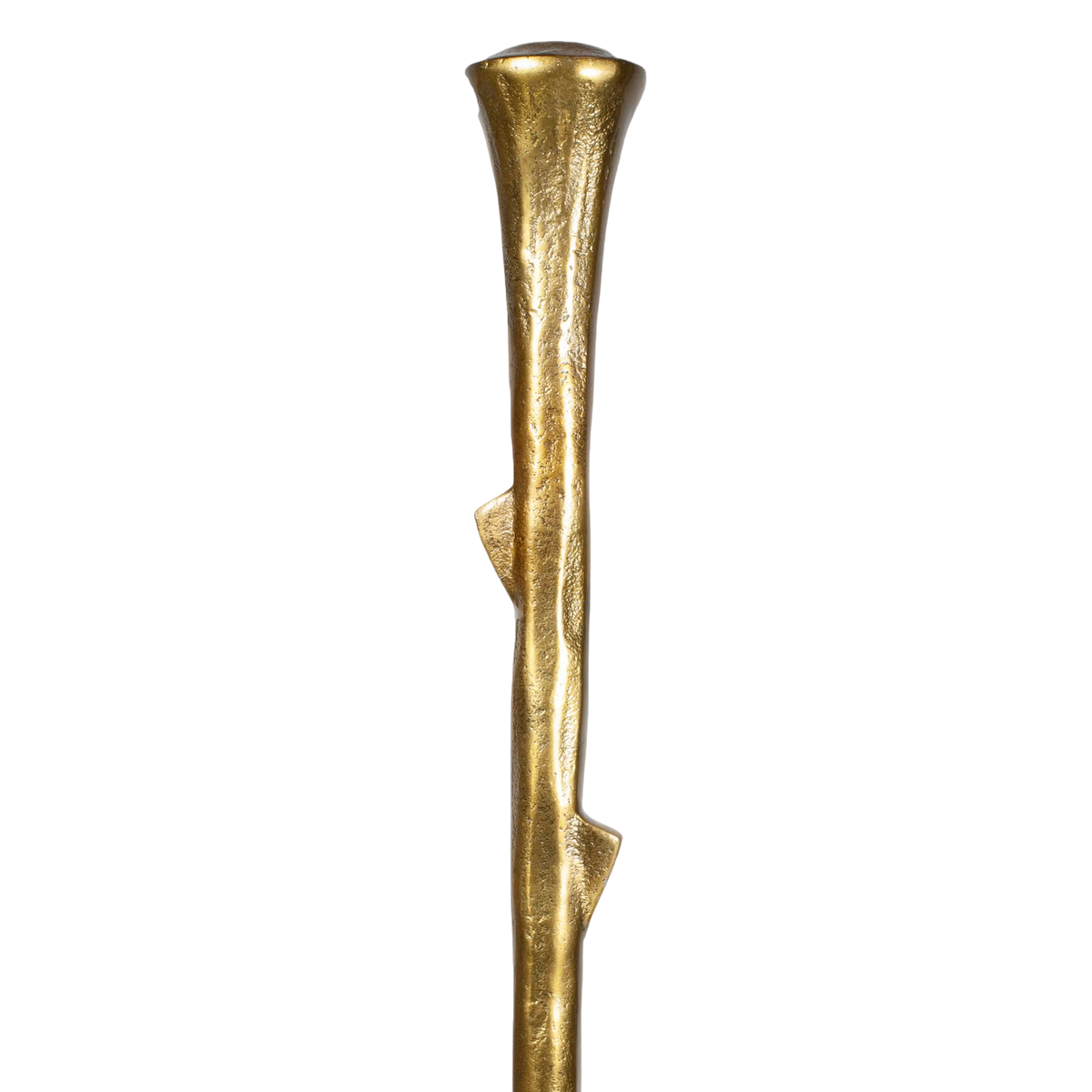Candle holder branch ALU RAW/GOLD 18x18x60
