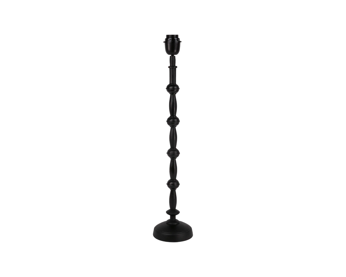 Table lamp ALU RAW/MATT BLACK 13x13x65