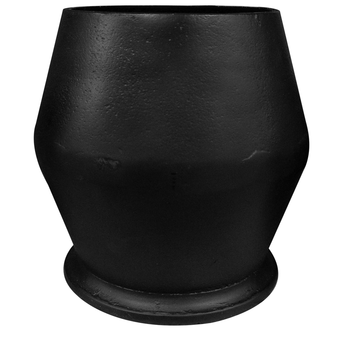 Vase ALU RAW/BLACK 22x22x24