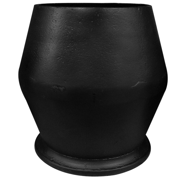 Vase ALU RAW/BLACK 22x22x24
