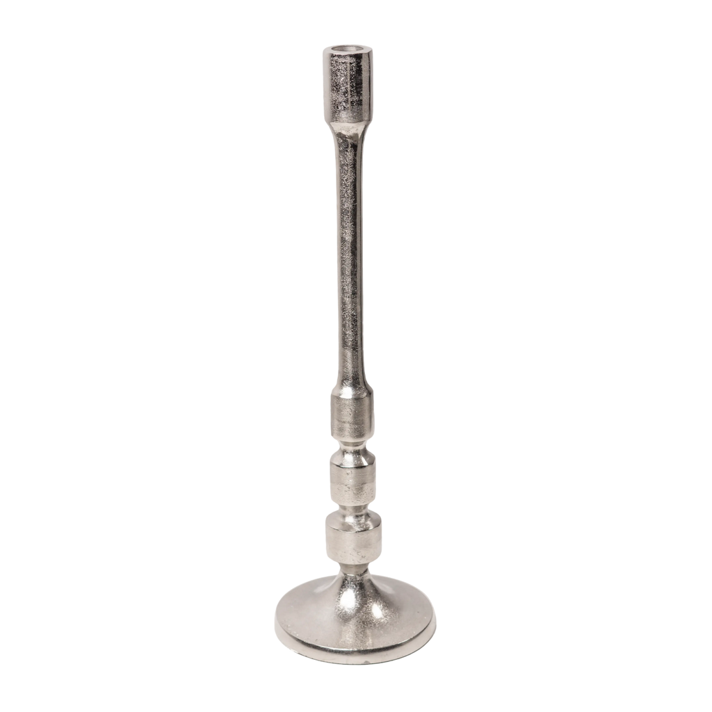 Candle holder ALU RAW/NI 13x13x45