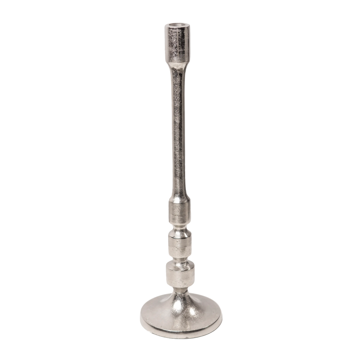 Candle holder ALU RAW/NI 13x13x45
