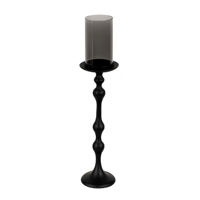 Candle holder ALU RAW/BLACK 16x16x70