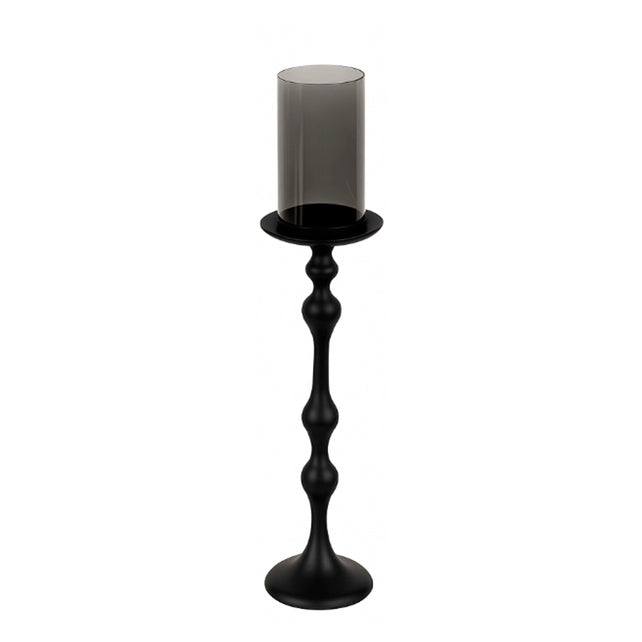 Candle holder ALU RAW/BLACK 16x16x60