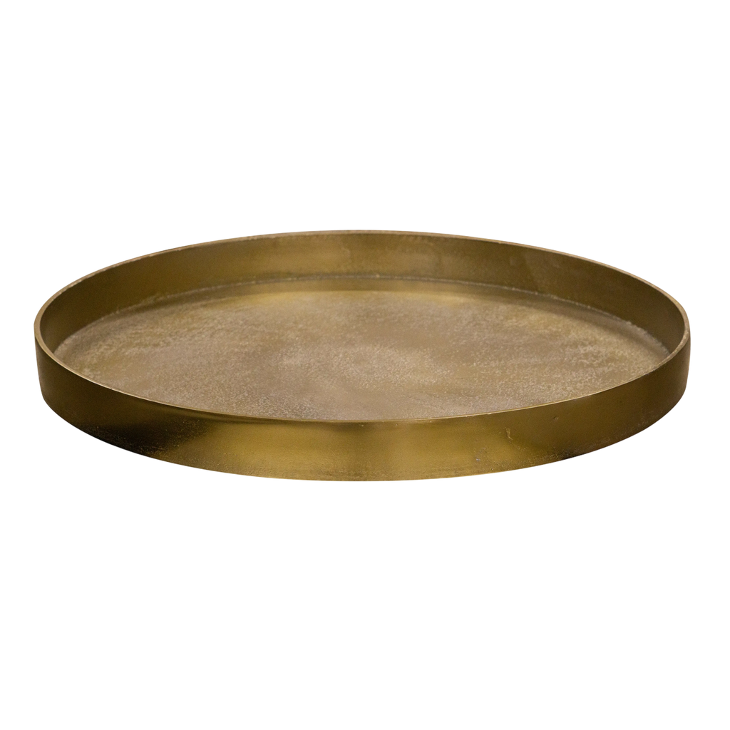Plate round ALU RAW/BRONZE 50x50x4