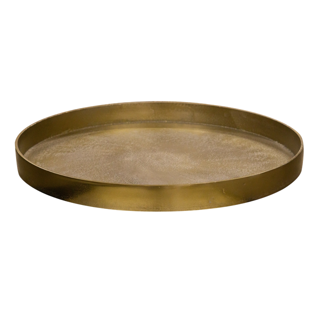 Plate round ALU RAW/BRONZE 50x50x4