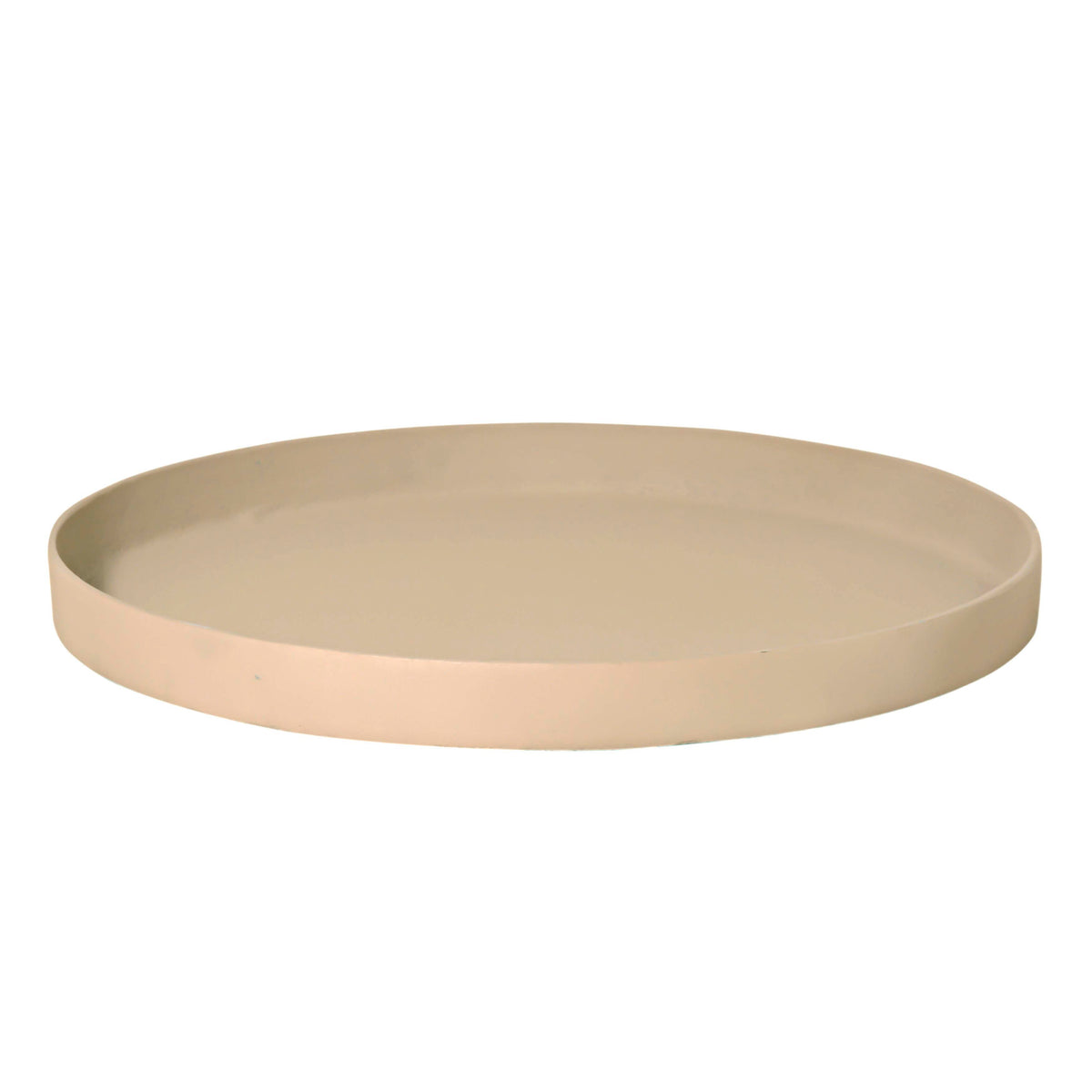 Plate ROWAN Ø50x4cm taupe