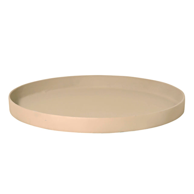 Plate ROWAN Ø50x4cm taupe
