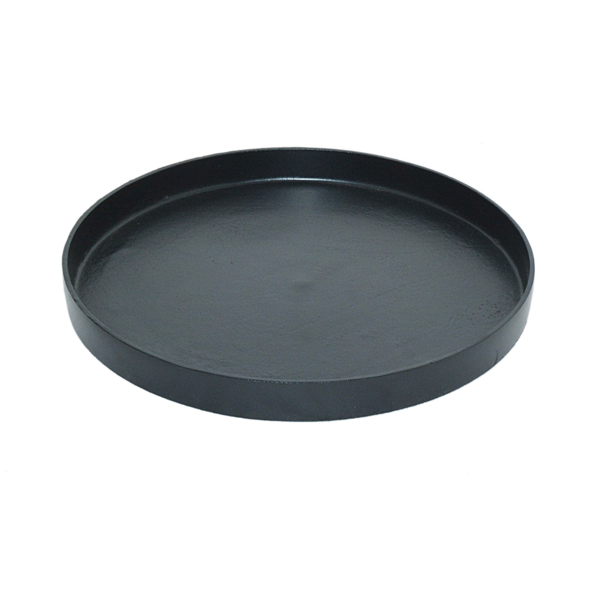 Plate round ALU RAW/BLACK 40x40x4