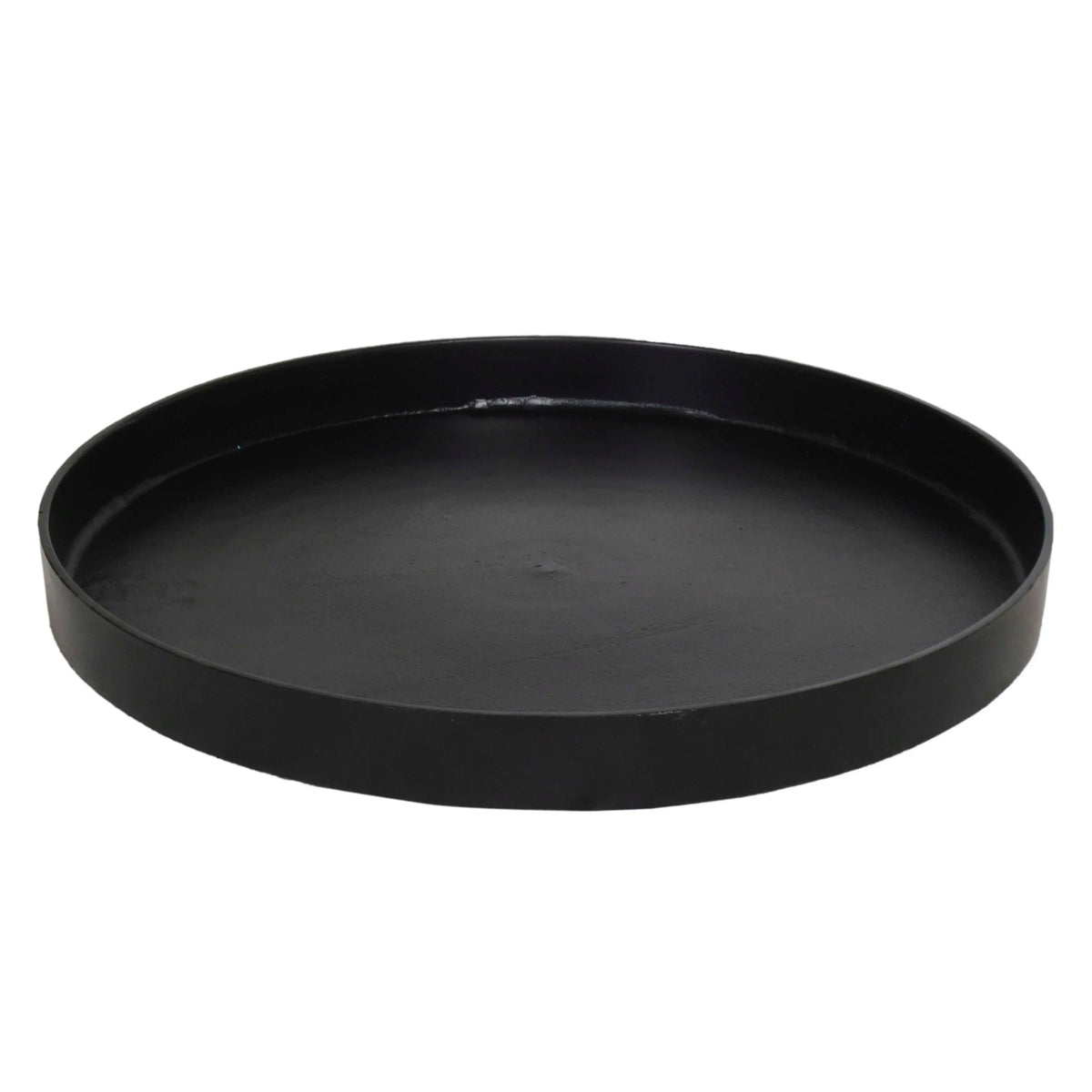 Plate round ALU RAW/BLACK 40x40x4