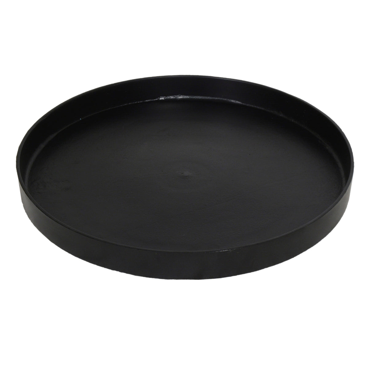 Plate round ALU RAW/BLACK 40x40x4