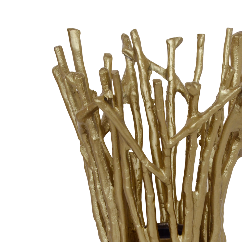 Lamp base branches ALU RAW/BRONZE 24x24x30