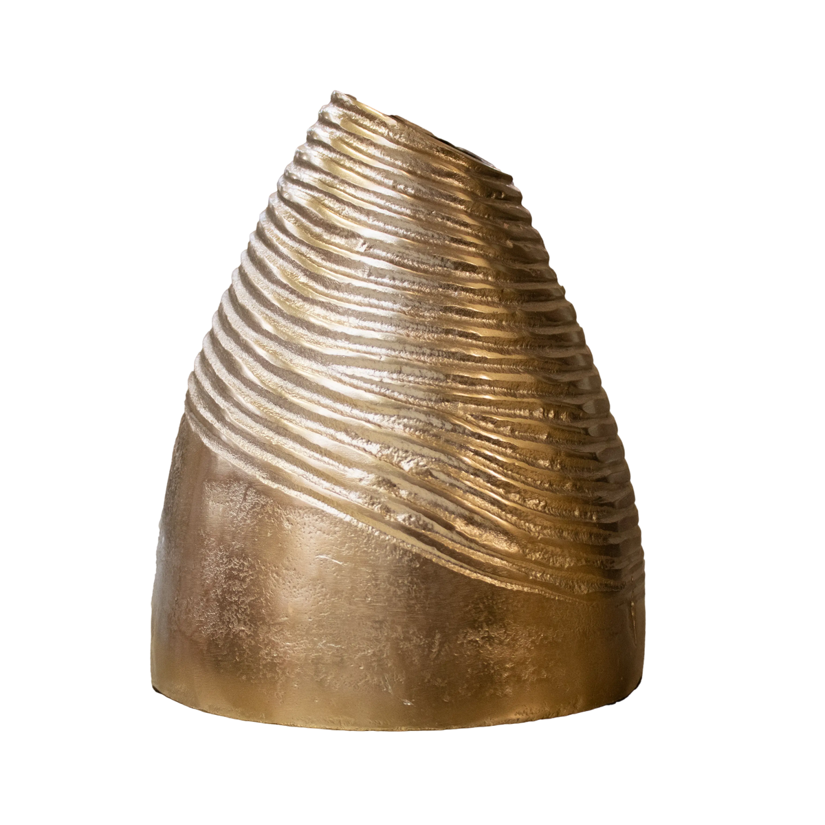 Vase ALU RAW/BRONZE 18x18x20