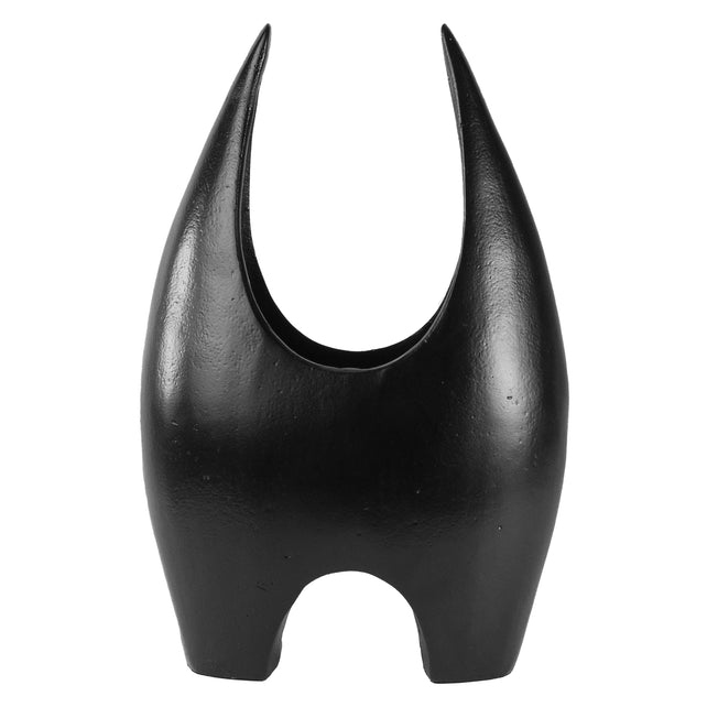 OUTLET Vase ALU RAW/BLACK 25x12x41