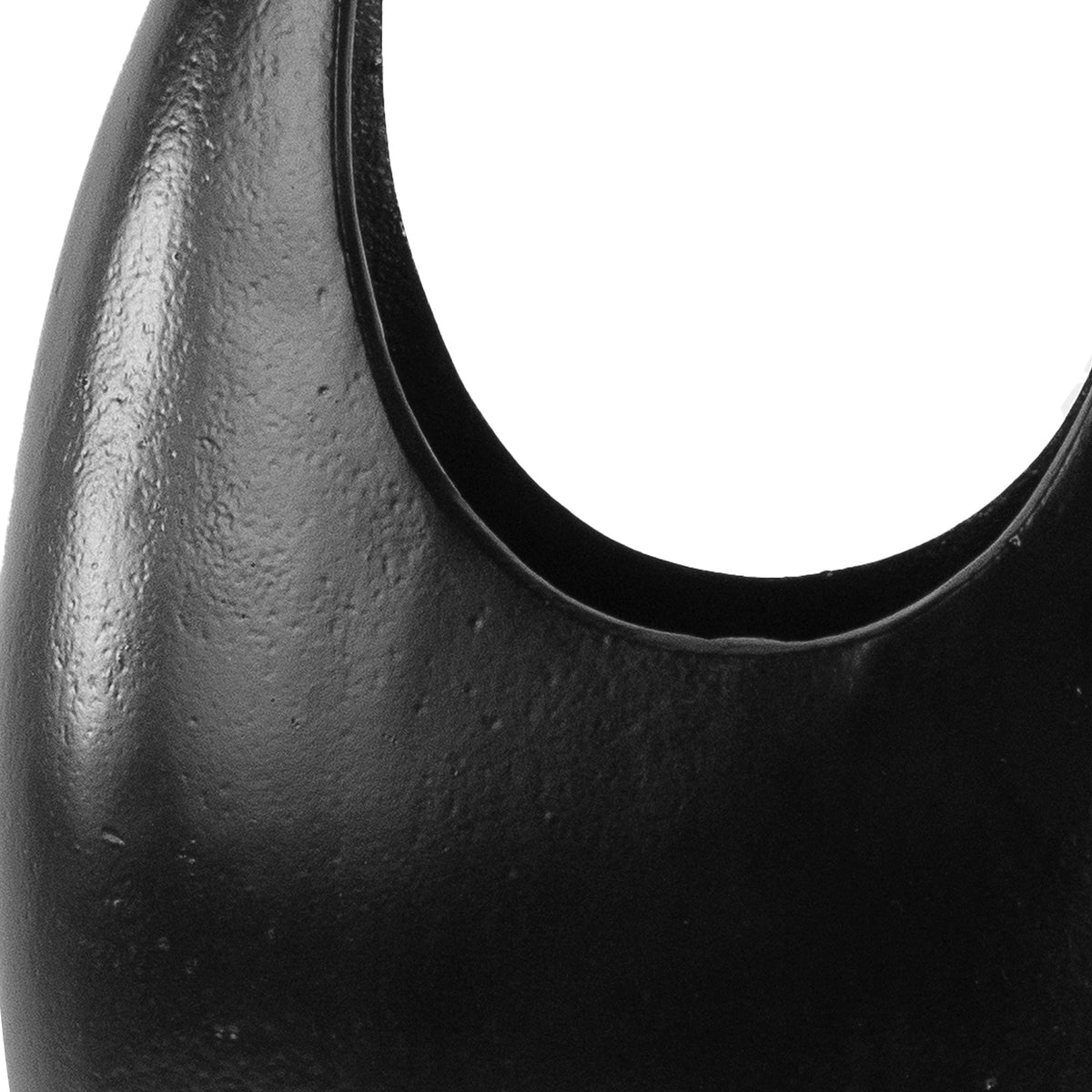 OUTLET Vase ALU RAW/BLACK 25x12x41