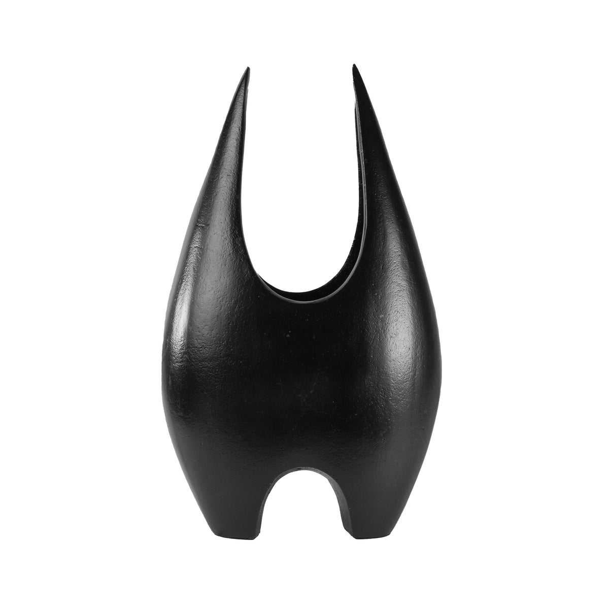 OUTLET Vase ALU RAW/BLACK 22x11x33