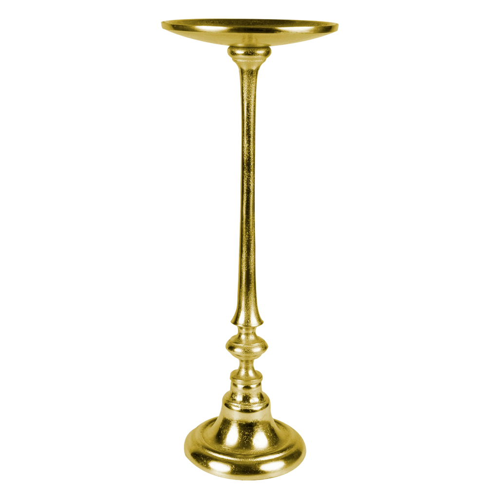 Candle holder ALU RAW/NEW BRONZE 18x18x49