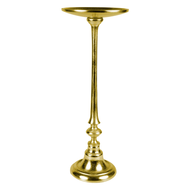Candle holder ALU RAW/NEW BRONZE 18x18x49
