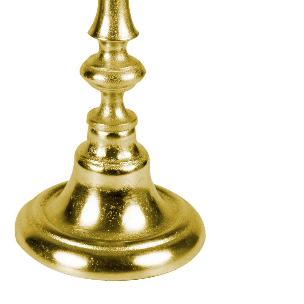 Candle holder ALU RAW/NEW BRONZE 18x18x49