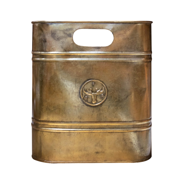 Basket w/moose IR/GOLD 30x30x35