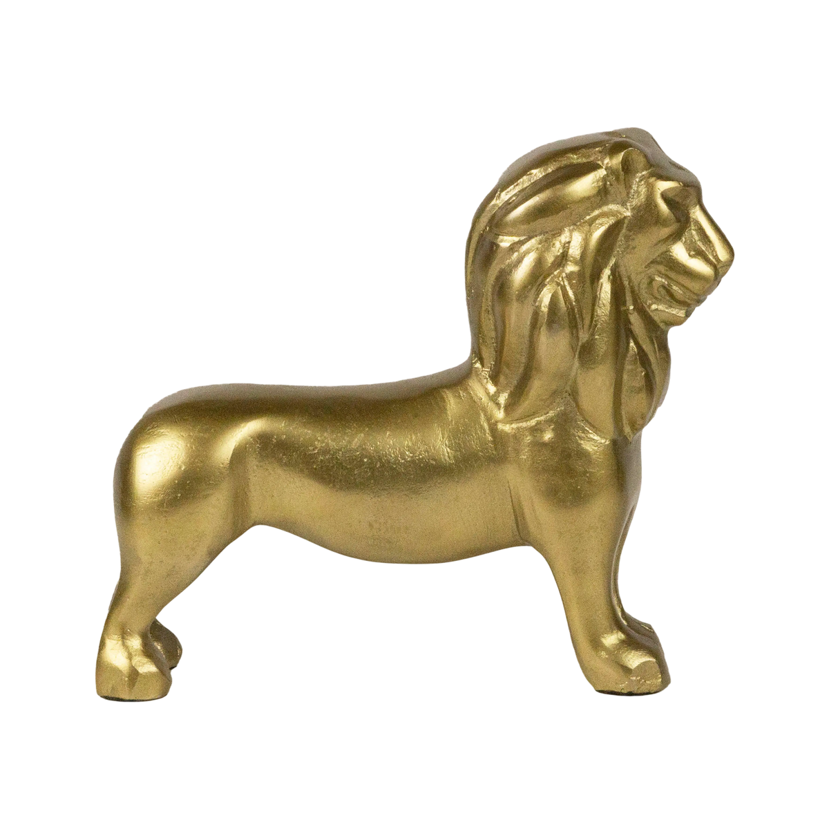 Decorative lion ALU RAW/NEW BRONZE 18x7x15