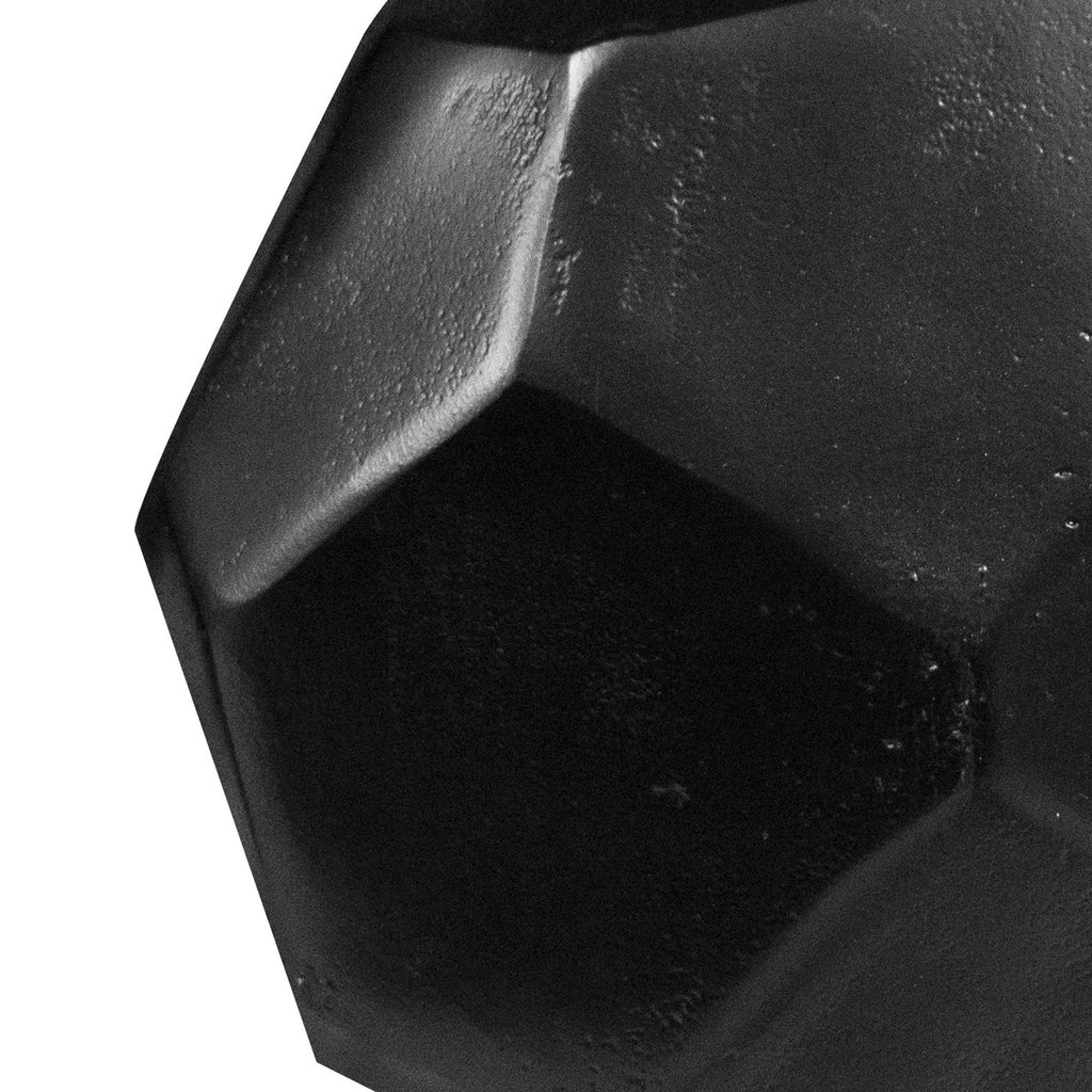 Vase ALU RAW/MATT BLACK 24x21x22