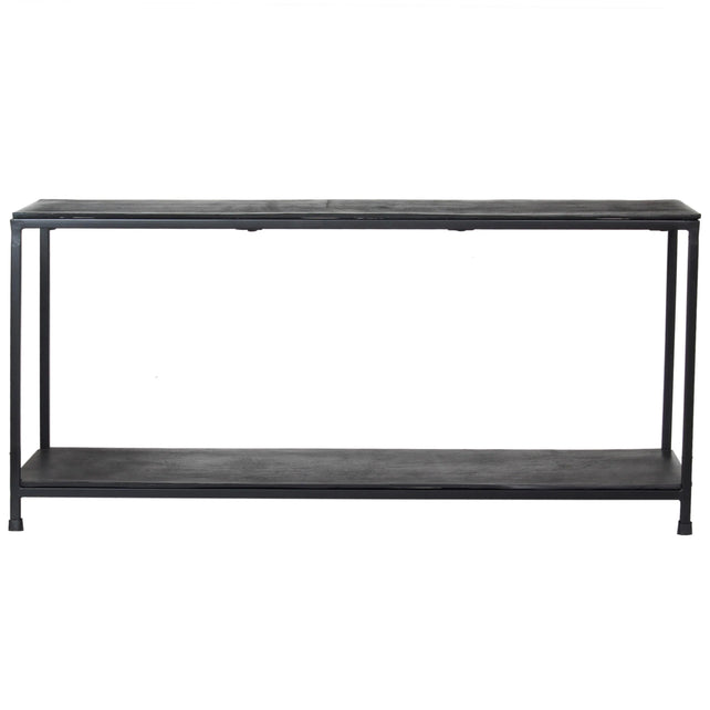 Console table ALU RAW/MATT BLACK 100x35x47