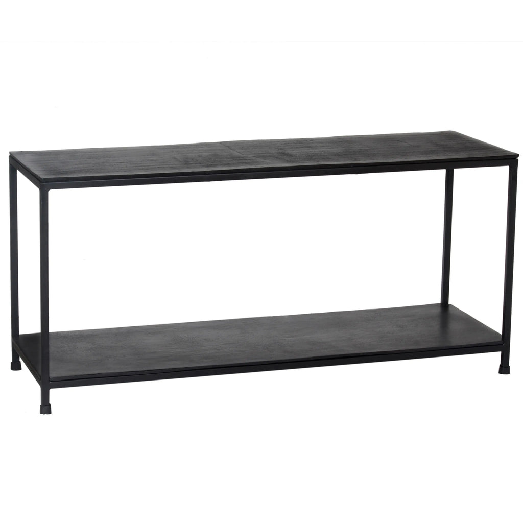 Console table ALU RAW/MATT BLACK 100x35x47