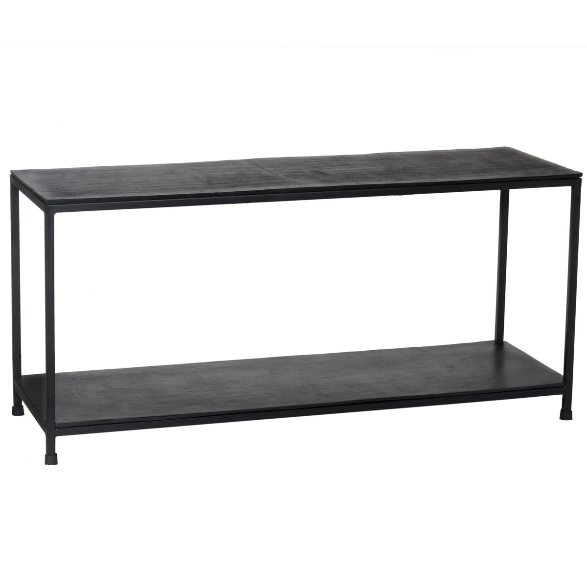 Console table ALU RAW/MATT BLACK 100x35x47
