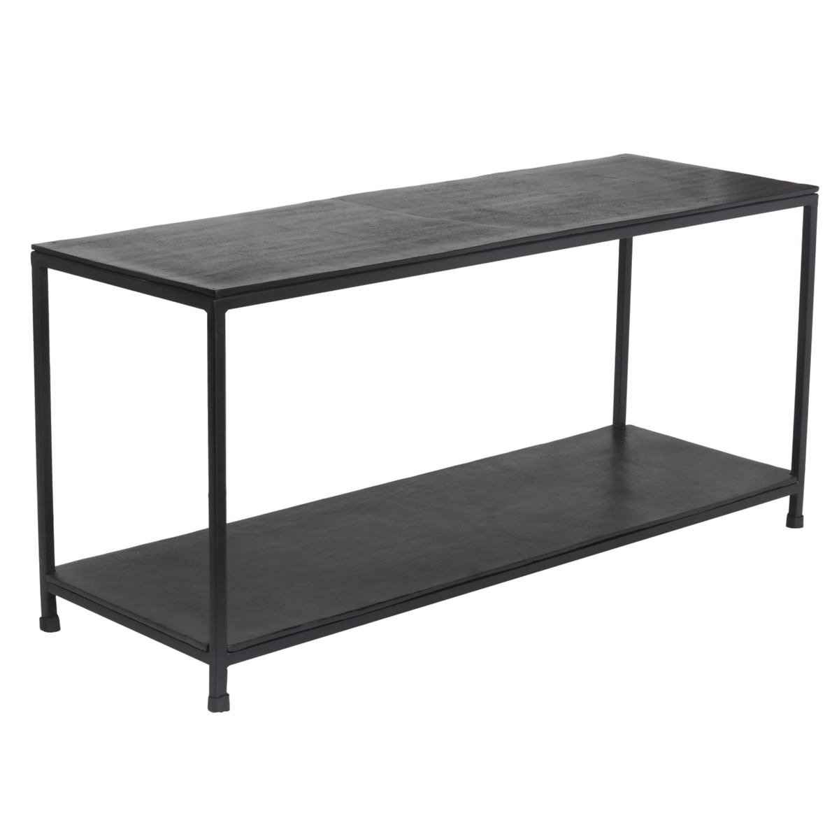 Console table ALU RAW/MATT BLACK 100x35x47