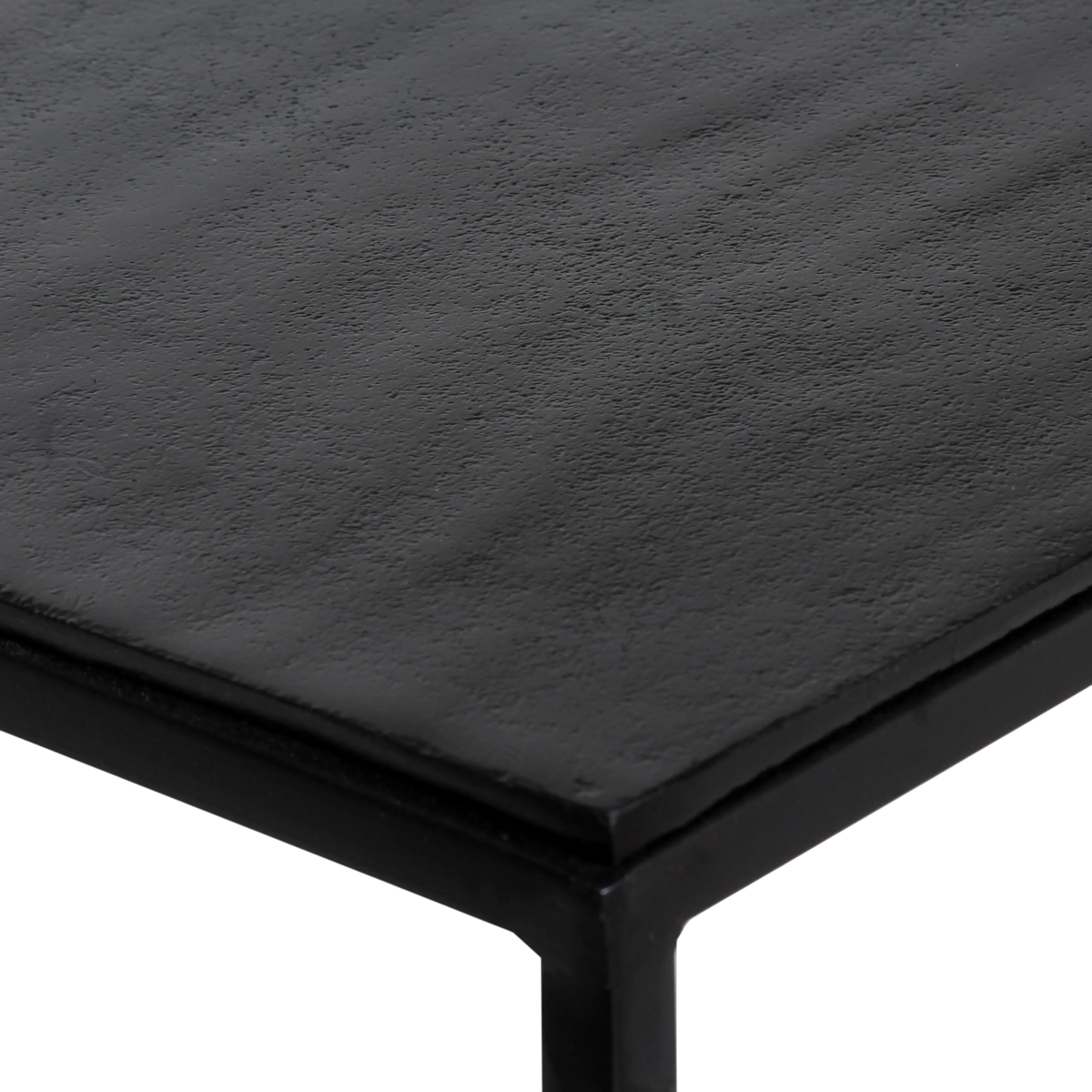 Console table ALU RAW/MATT BLACK 100x35x47