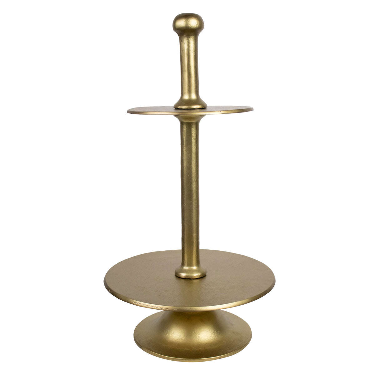 Etagere 2 tier ALU RAW/NEW BRONZE 30x30x55
