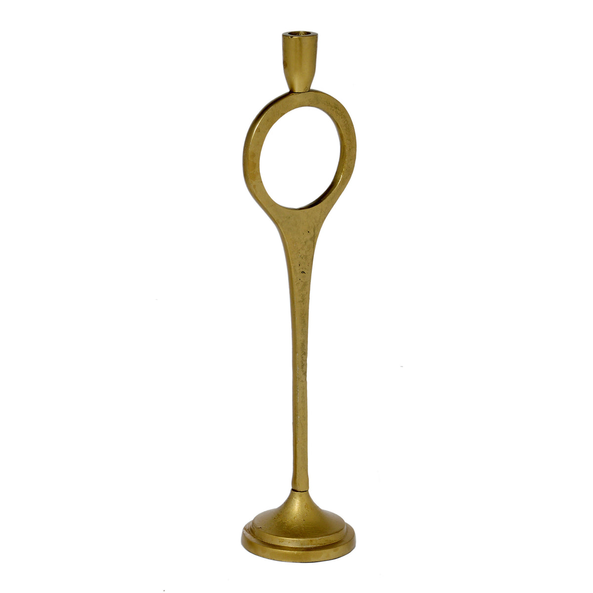 Candle holder ALU/RAW NEW BRONZE 13x12x52