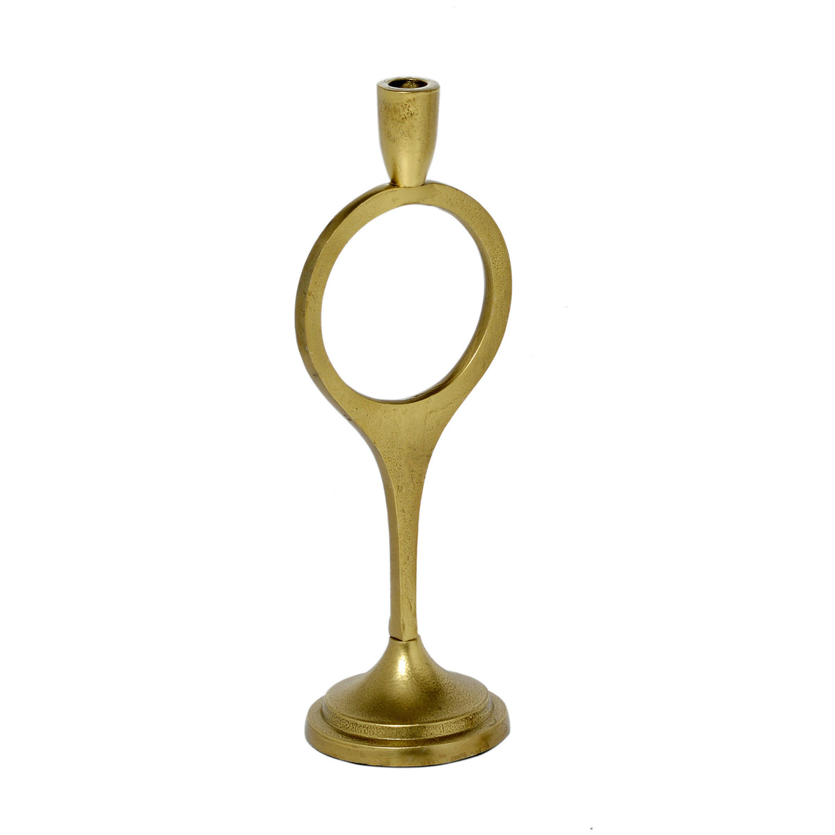 Candle holder ALU/RAW NEW BRONZE 13x12x38