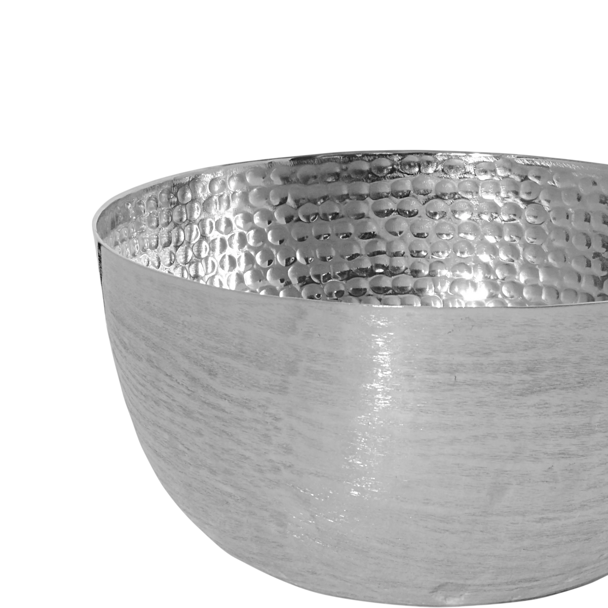 Bowl textcherd ALU/NI 29x29x14