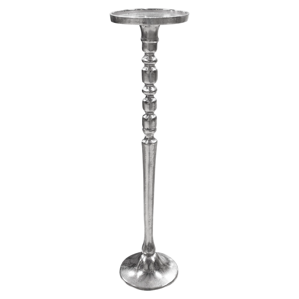 Candle holder ALU RAW/NI 13x13x54