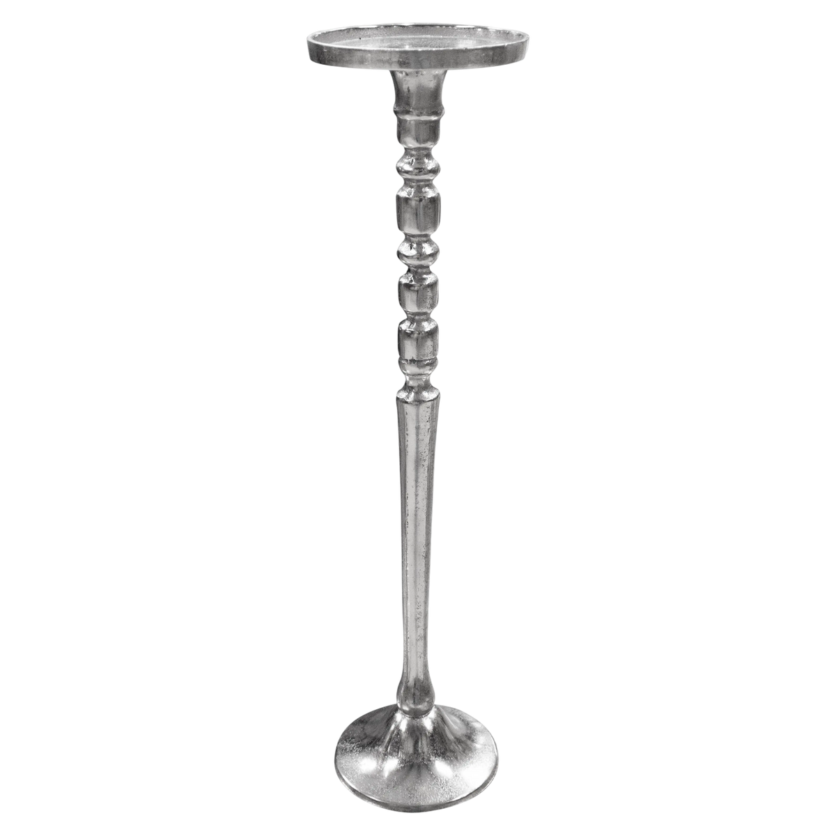 Candle holder ALU RAW/NI 13x13x54