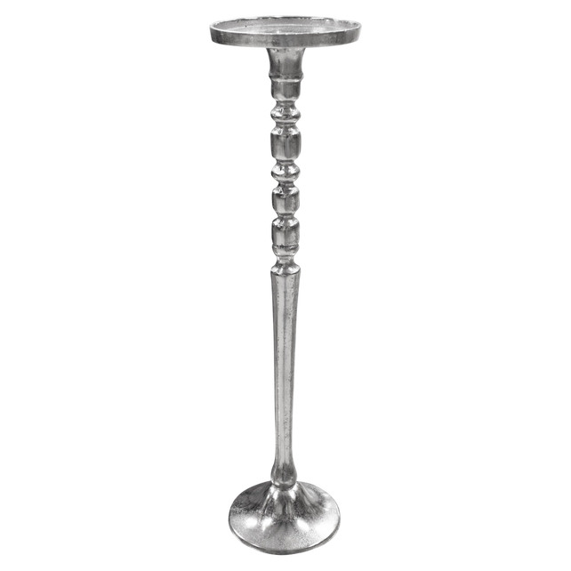 Candle holder ALU RAW/NI 13x13x54