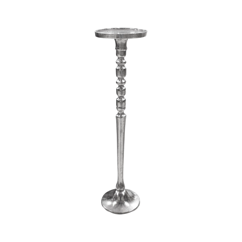 Candle holder ALU RAW/NI 13x13x45