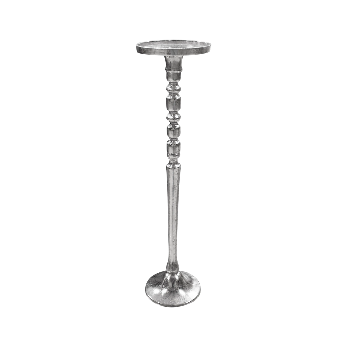 Candle holder ALU RAW/NI 13x13x45