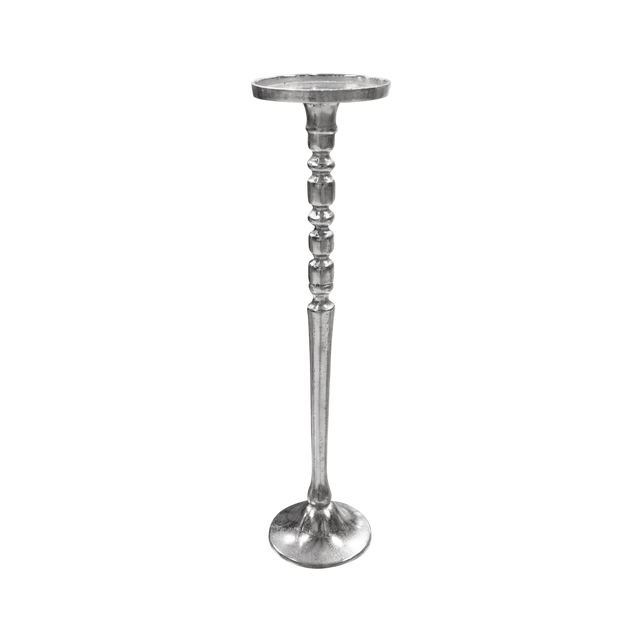 Candle holder ALU RAW/NI 13x13x45