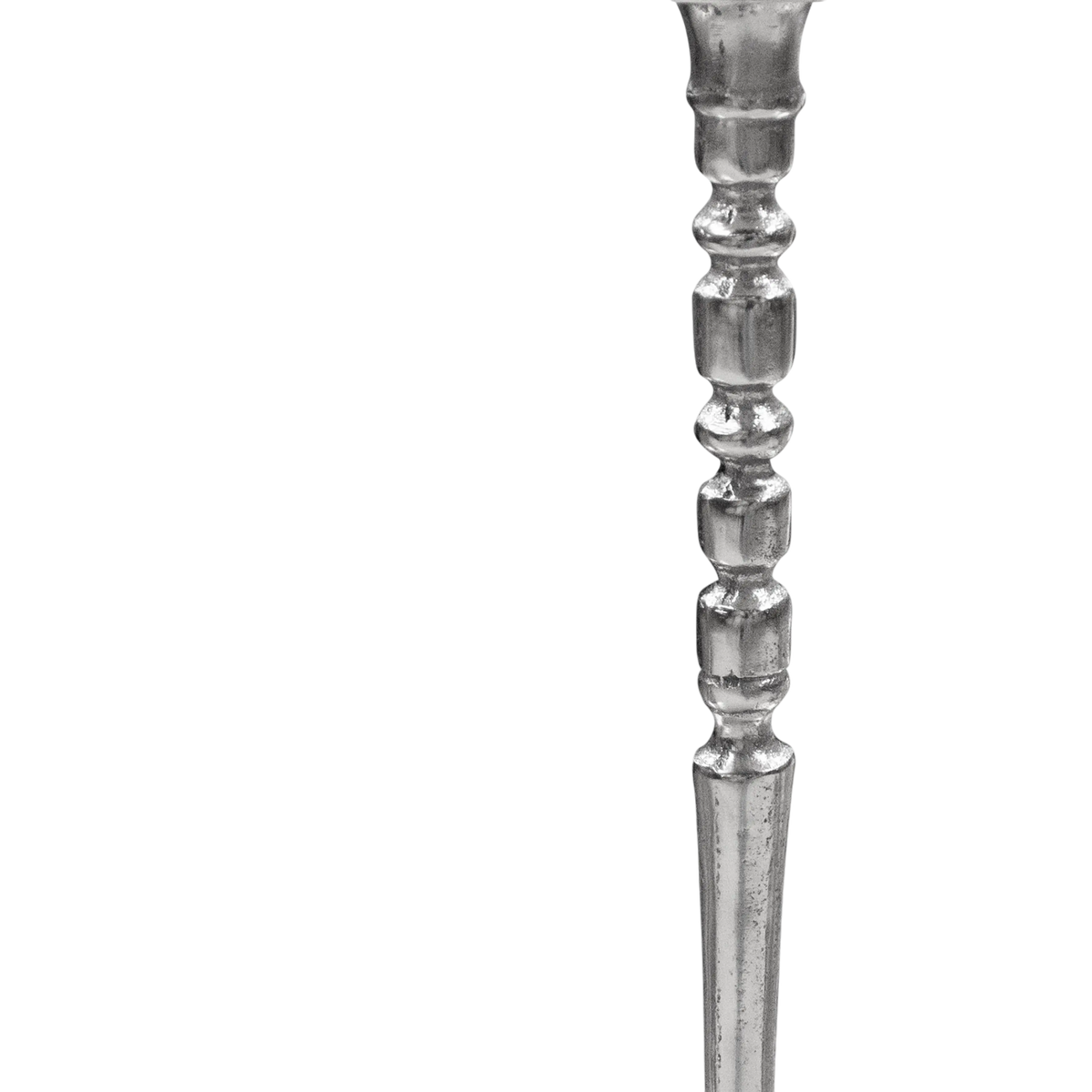 Candle holder ALU RAW/NI 13x13x45