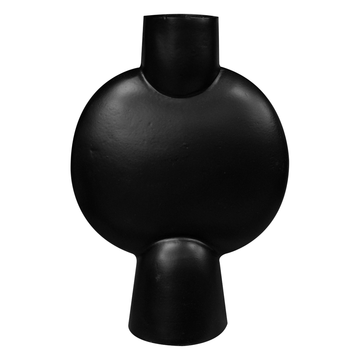Vase ALU RAW/MATT BLACK 18x9x26
