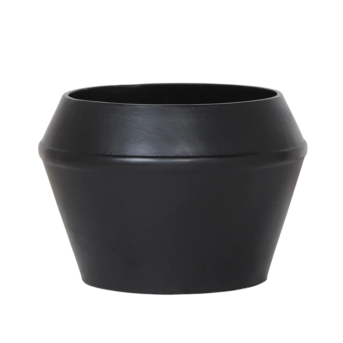 Vase ALU RAW/MATT BLACK 30x30x21