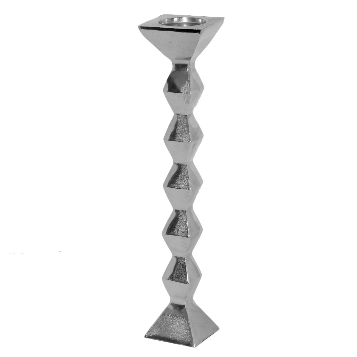 Candle holder ALU RAW/NI 10x10x75