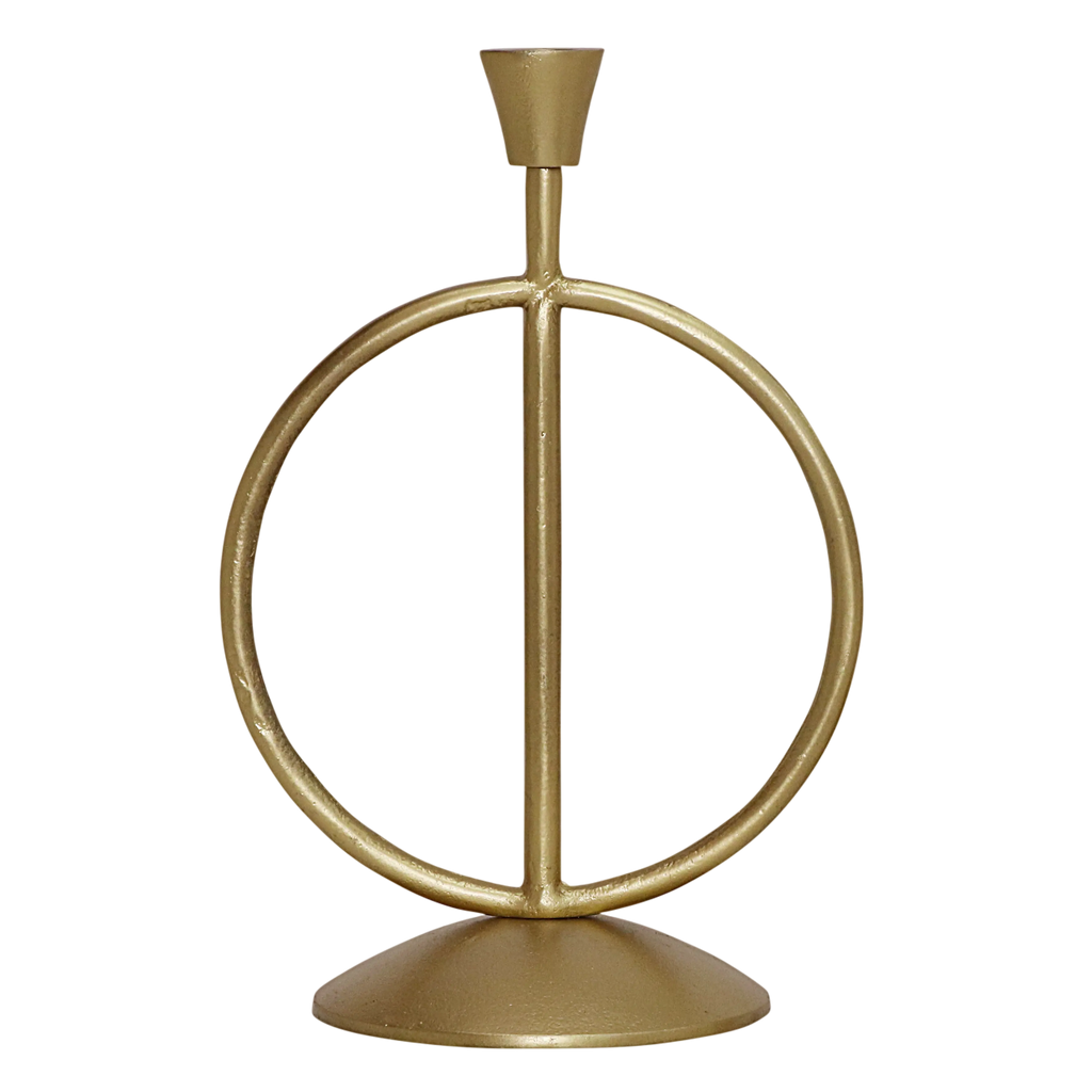 Candle holder ALU RAW/NEW BRONZE 21x16x33