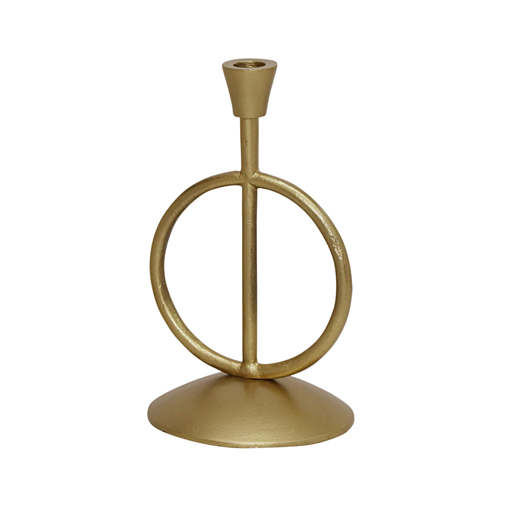 Candle holder ALU RAW/NEW BRONZE 16x16x28
